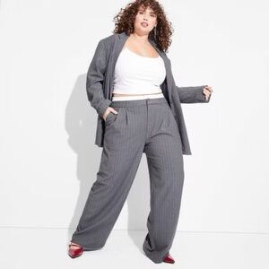 Wild Fable Gray Pinstripe Pants